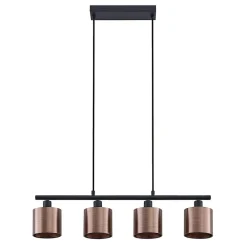 Lindby Joudy pendellampe, 4 lyskilder, mørk bronze