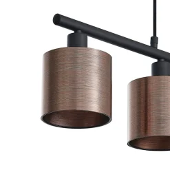 Lindby Joudy pendellampe, 4 lyskilder, mørk bronze