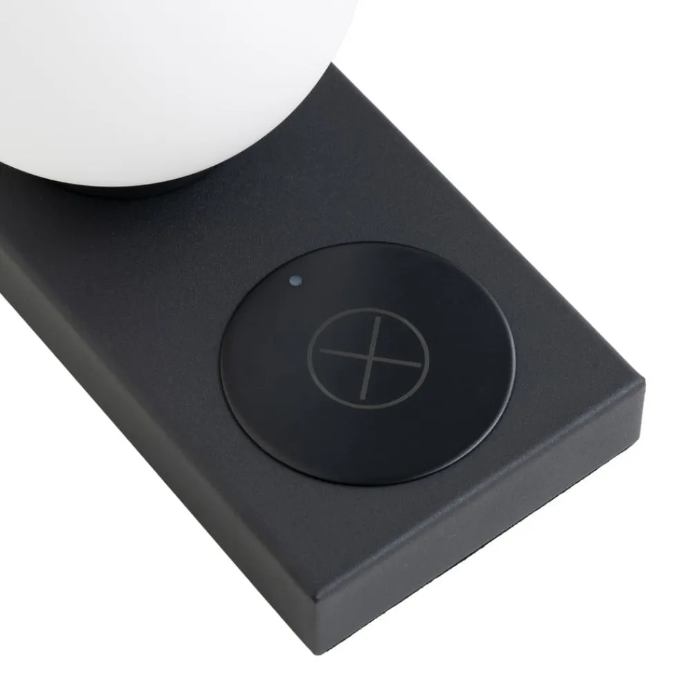 Lindby Arbejdsrum/Kontor|Bordlamper>Junis bordlampe, sort, opladningsfunktion