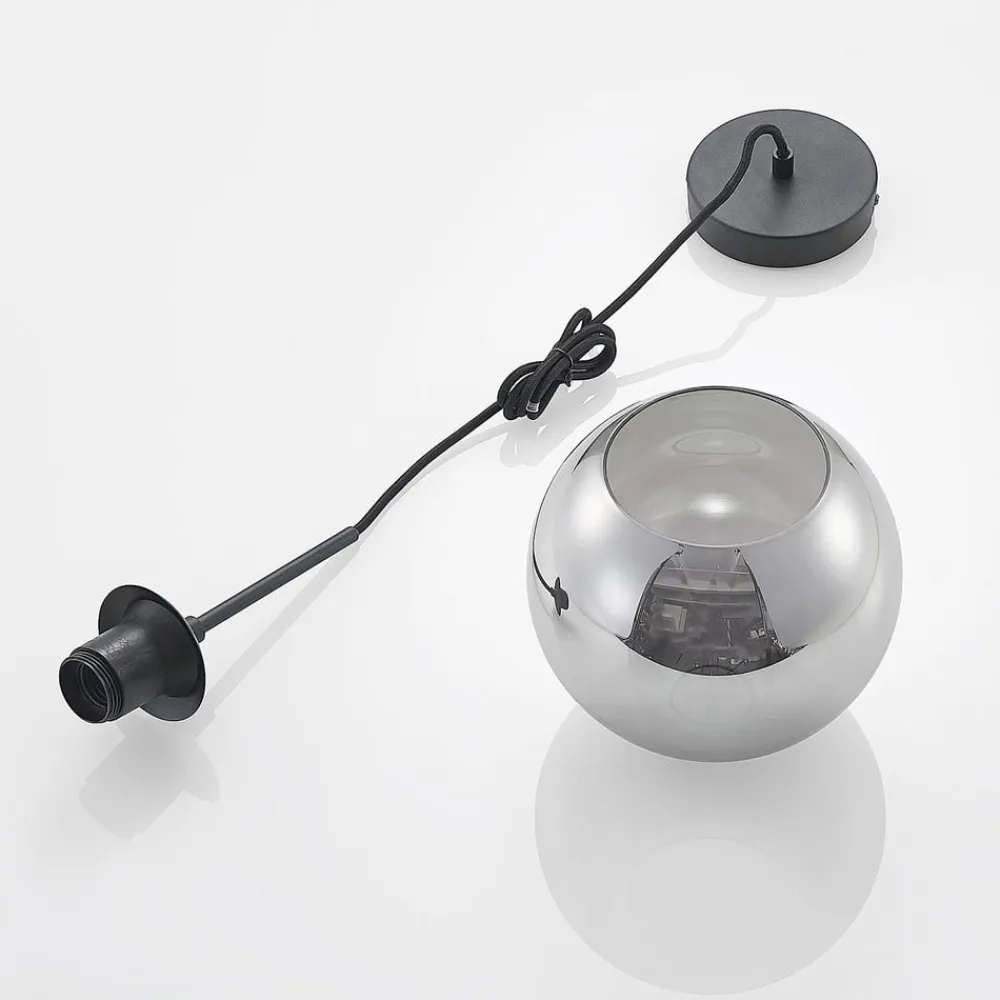 Lindby Pendellamper|Pendellamper>Jurian pendellampe 1 lyskilde, sort/røget