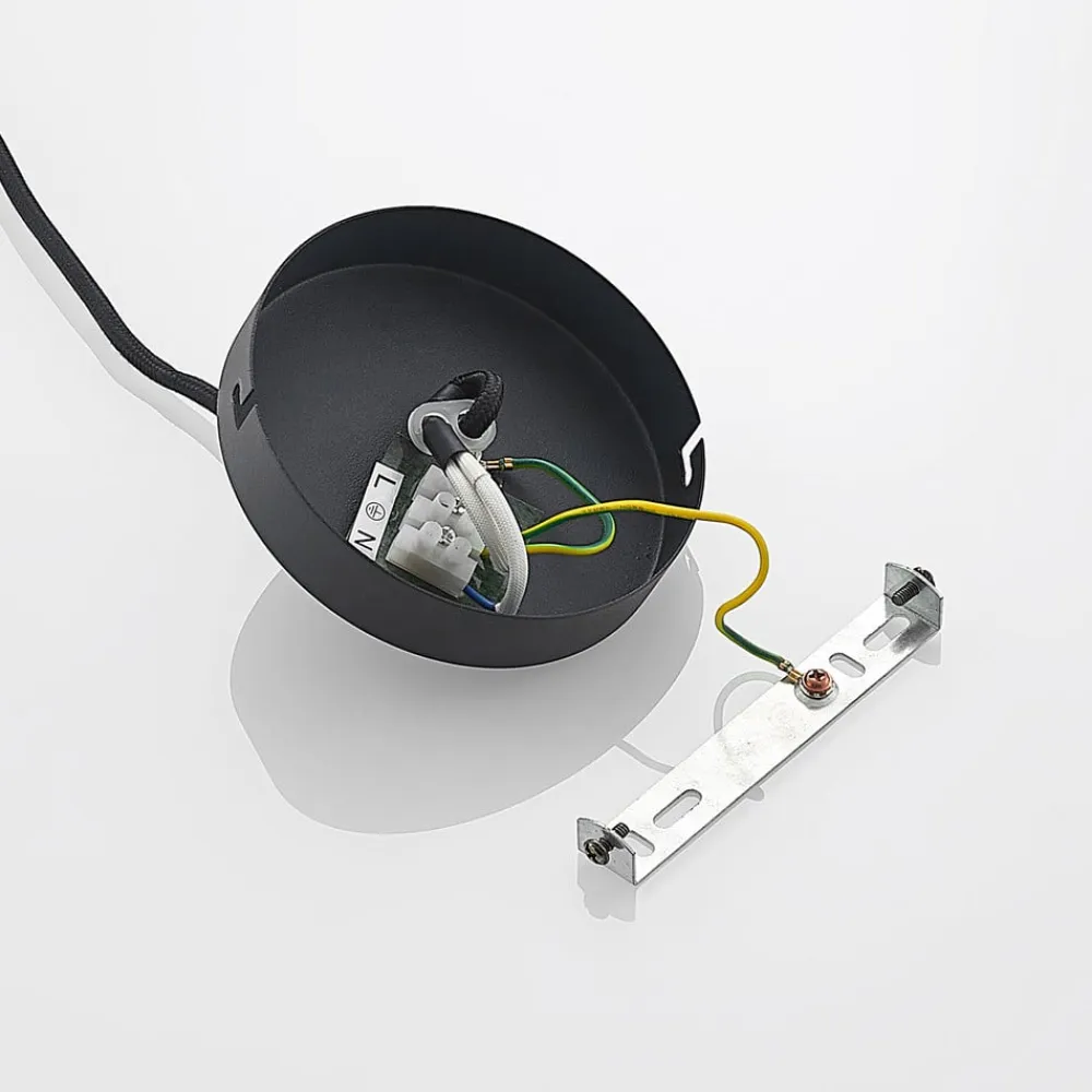 Lindby Pendellamper|Pendellamper>Jurian pendellampe 1 lyskilde, sort/røget