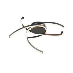 Lindby Katris LED-loftlampe, 58 cm, sort