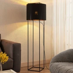 Lindby Gulvlamper|Gulvlamper>Kesta stof-gulvlampe, stel m. 4 stænger