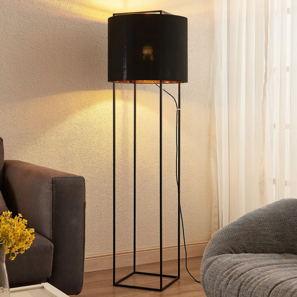 Lindby Gulvlamper|Gulvlamper>Kesta stof-gulvlampe, stel m. 4 stænger