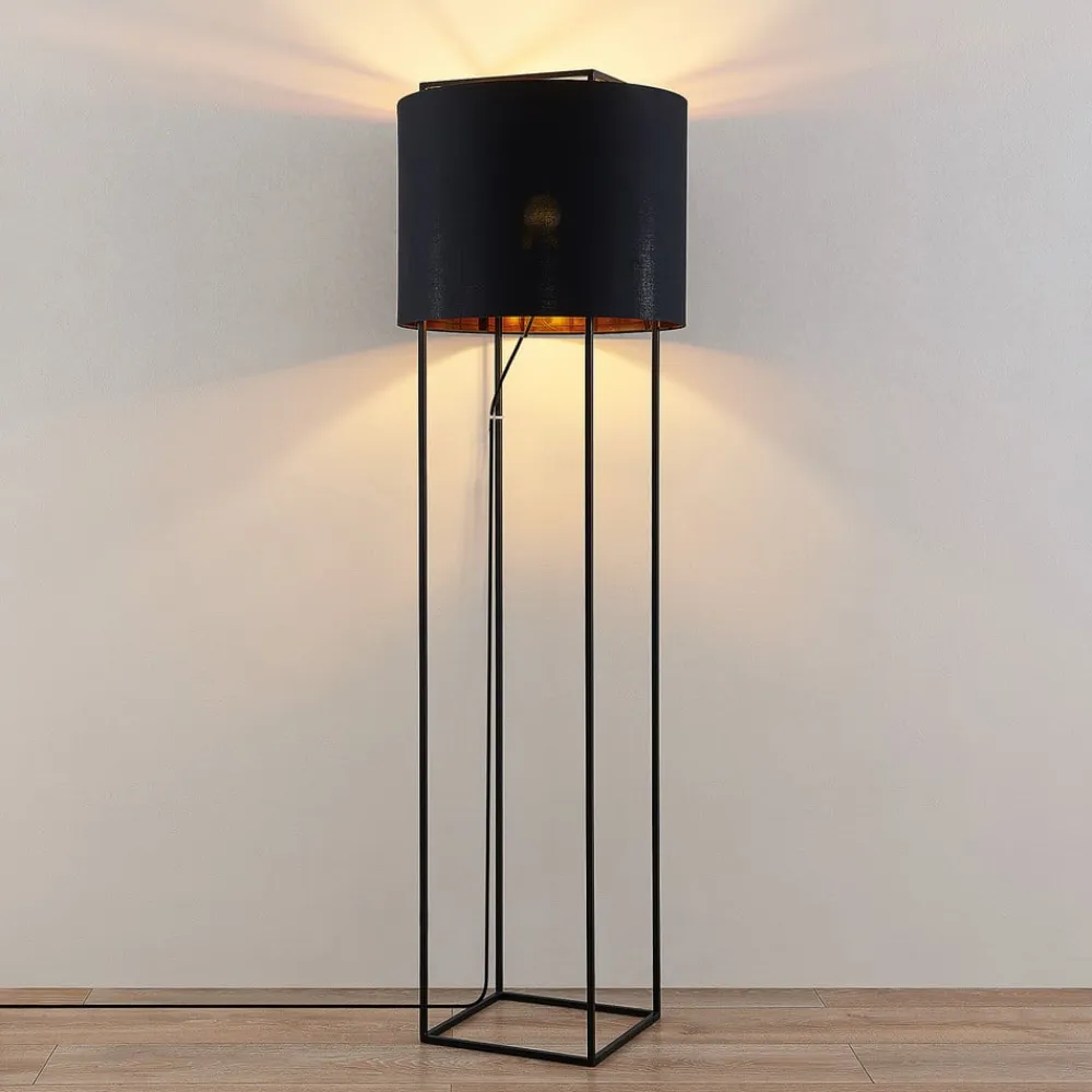 Lindby Gulvlamper|Gulvlamper>Kesta stof-gulvlampe, stel m. 4 stænger