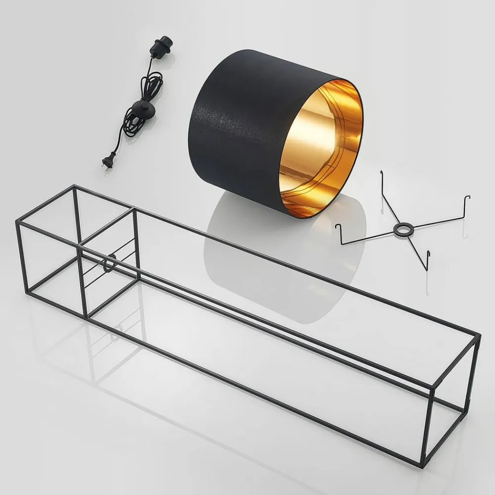 Lindby Gulvlamper|Gulvlamper>Kesta stof-gulvlampe, stel m. 4 stænger