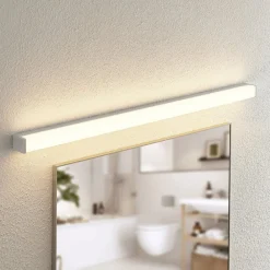 Klea LED-badeværelseslampe, 120 cm, krom, metal, IP44^Lindby Clearance