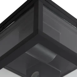 Lindby Kremena udendørs loftslampe, sort