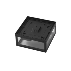 Lindby Kremena udendørs loftslampe, sort