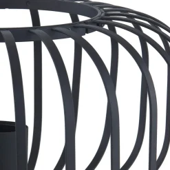 Krish bordlampe i bur-look, sort^Lindby Online