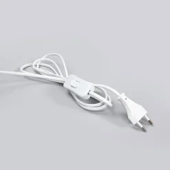 LED clip-on bordlampe Milow, hvid, metal, 36 cm høj^Lindby Discount