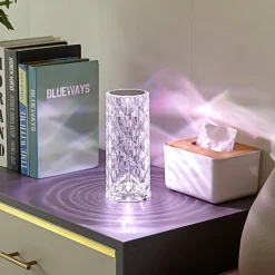 Lindby Dekorationsbelysning>LED genopladelig bordlampe Louane, 21,5 cm, USB, RGBW