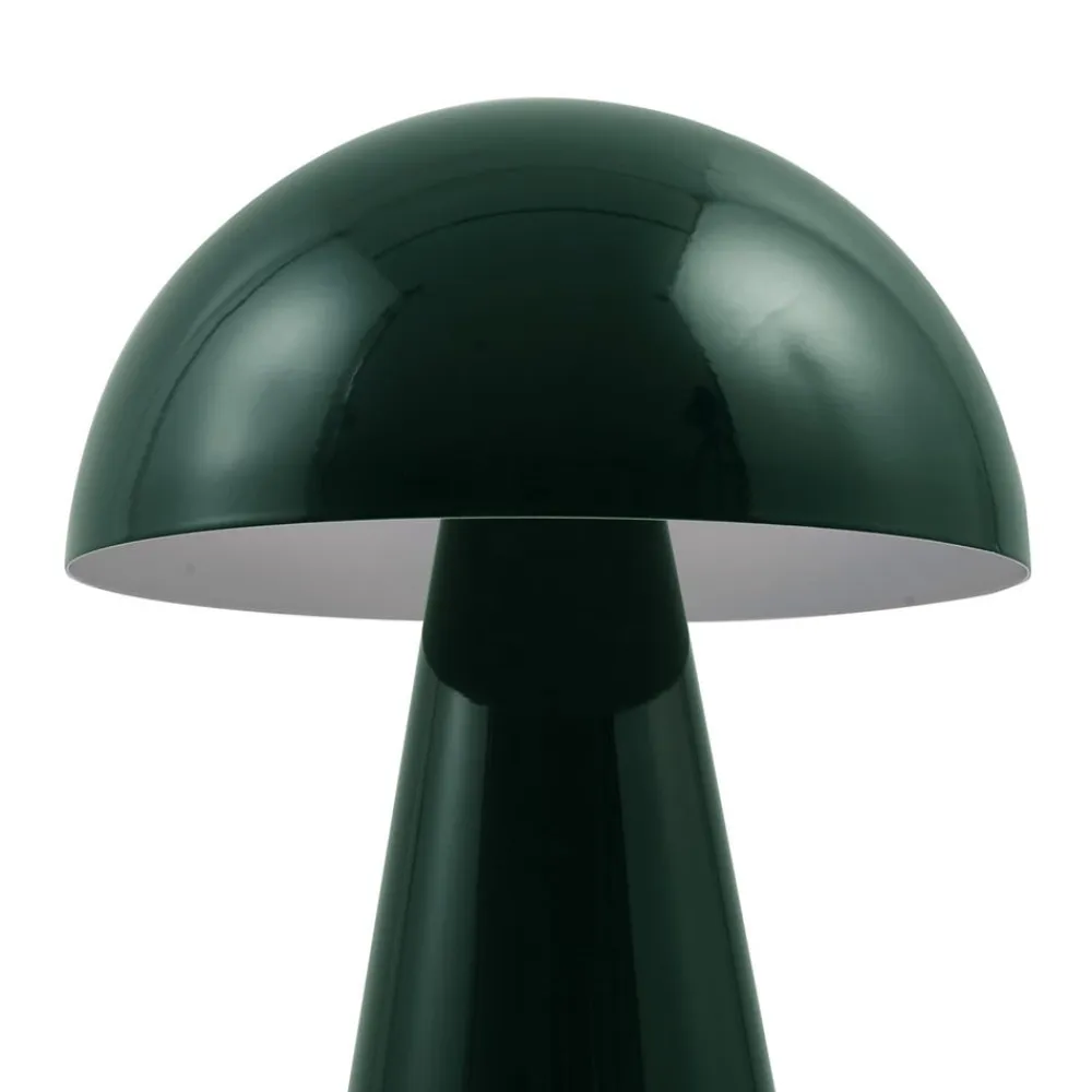 Lindby Pendellamper|Bordlamper>LED genopladelig bordlampe Nevijo, grøn, Ø20 cm, USB, dæmper