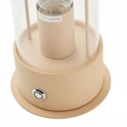 LED genopladelig bordlampe Yvette, abrikos-beige, IP44, touch^Lindby Hot