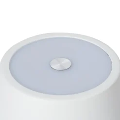 LED genopladelig bordlampe Janea CROSS, hvid, metal^Lindby Hot