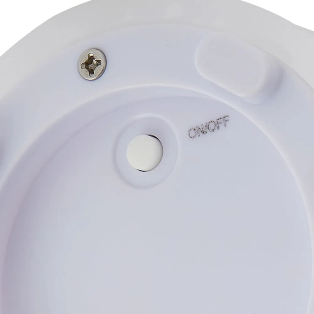 Lindby LED genopladelig blomstervase Florista, RGB, IP54, Ø 12cm, hvid