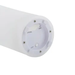 Lindby LED genopladelig blomstervase Florista, RGB, IP54, Ø 12cm, hvid