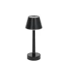 Lindby LED genopladelig lampe Gaja, sort, USB, IP44, RGBW, dæmpbar.