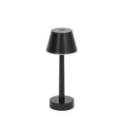Lindby LED genopladelig lampe Gaja, sort, USB, IP44, RGBW, dæmpbar.