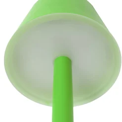 Lindby LED genopladelig lampe Gaja, grøn, USB, IP44, RGBW, dæmpbar