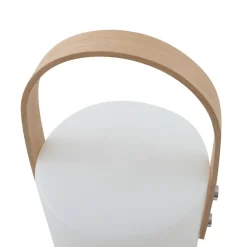 LED genopladelig udendørs bordlampe Juria, hvid, CCT, IP44^Lindby Best