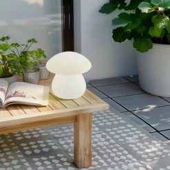 LED genopladelig udendørs bordlampe Vernate, RGBW, hvid, dæmpbar^Lindby Sale