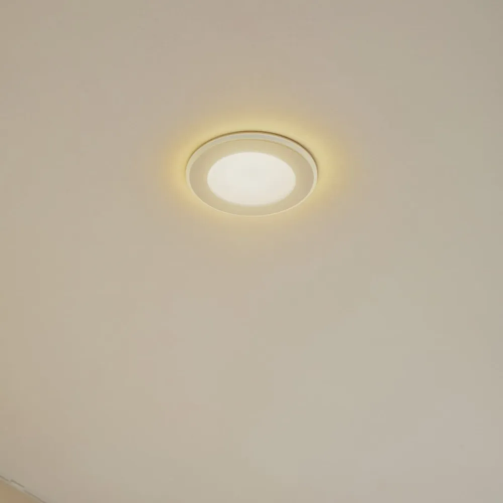 Lindby Indbygningsspots|Spotlights>LED indbygningslampe Toka, 4,9 W, hvid, plast, CCT