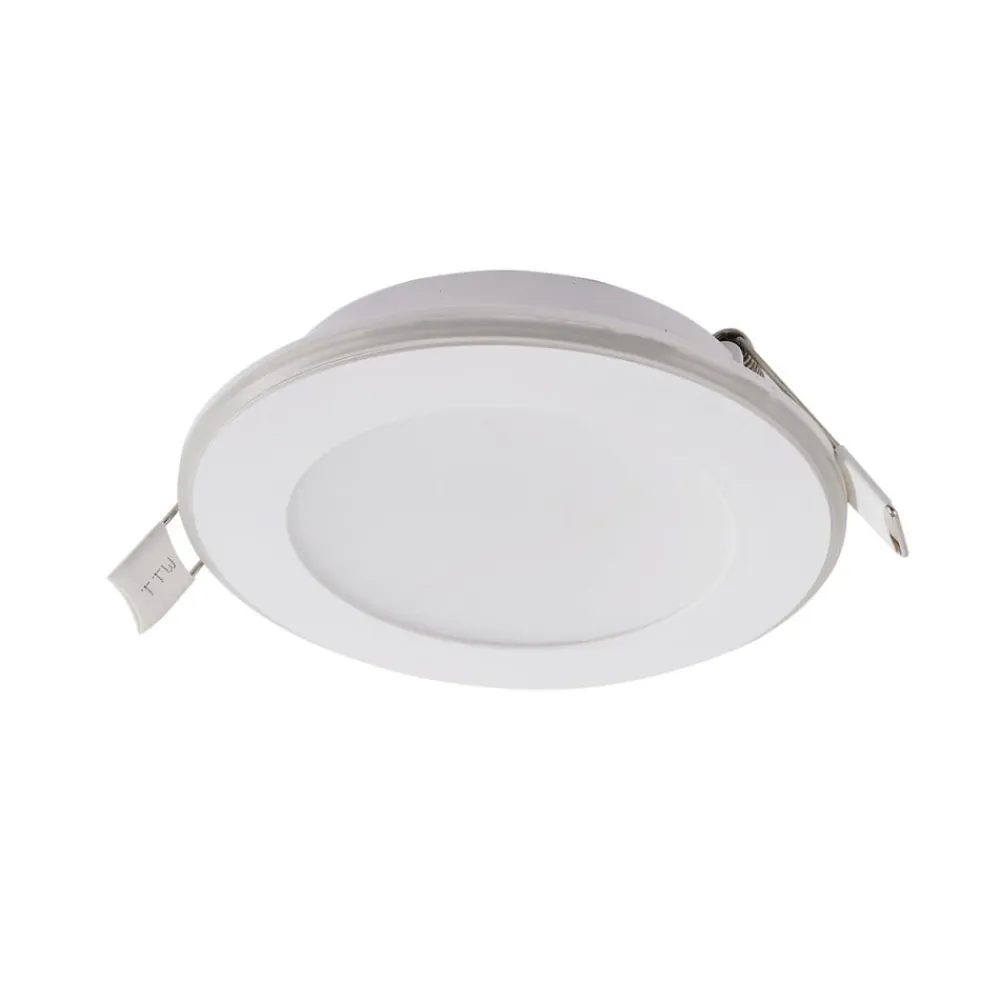 Lindby Indbygningsspots|Spotlights>LED indbygningslampe Toka, 4,9 W, hvid, plast, CCT
