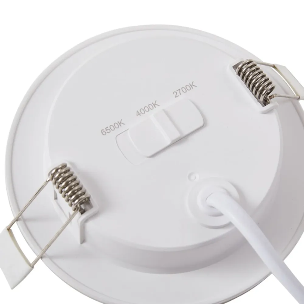 Lindby Indbygningsspots|Spotlights>LED indbygningslampe Toka, 4,9 W, hvid, plast, CCT