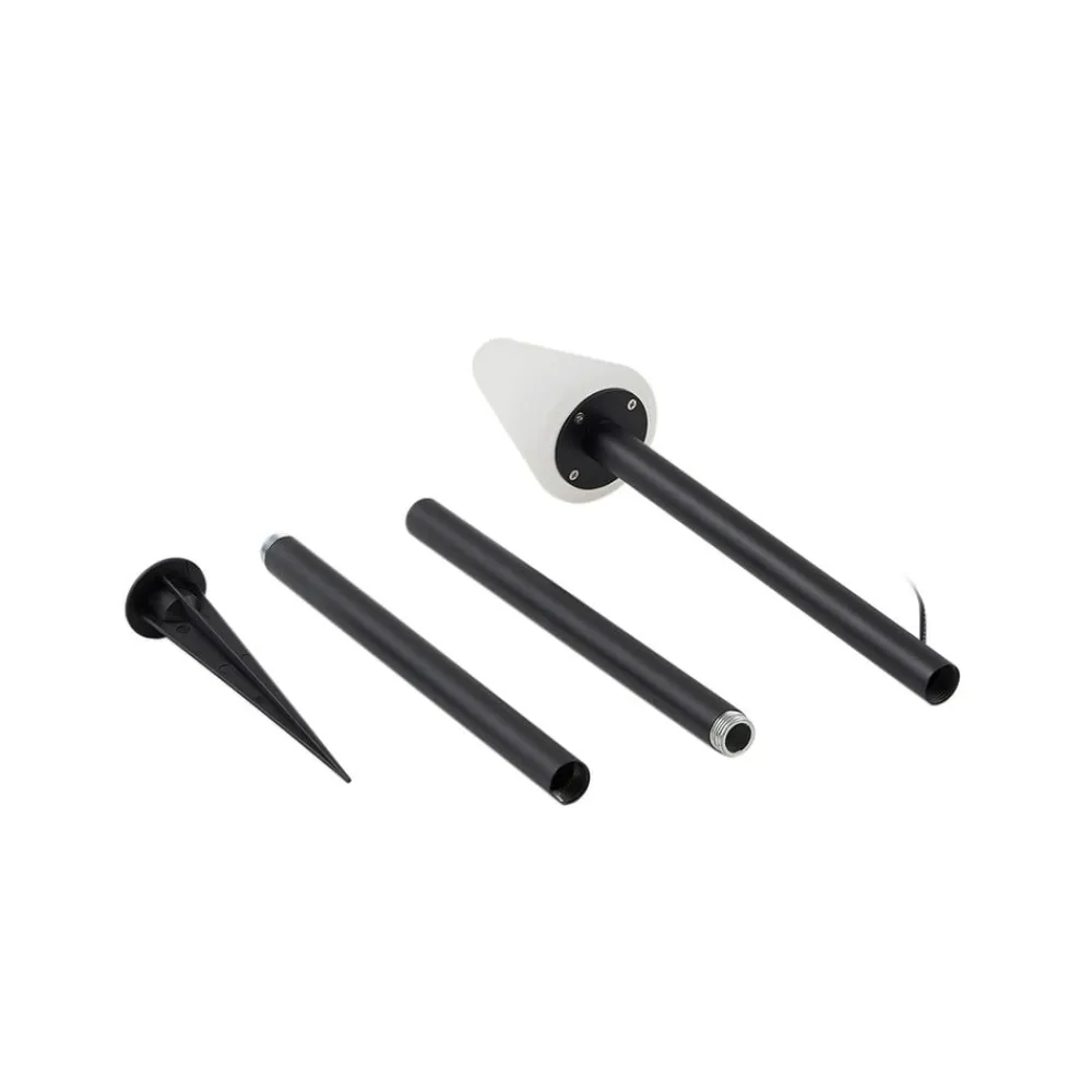 Lindby Udendørs Spot>LED jordspydslys Selinda, sort, højde 100 cm