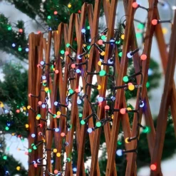 LED lyskæde Miyu, RGB, timer, 15 m, IP44^Lindby Discount