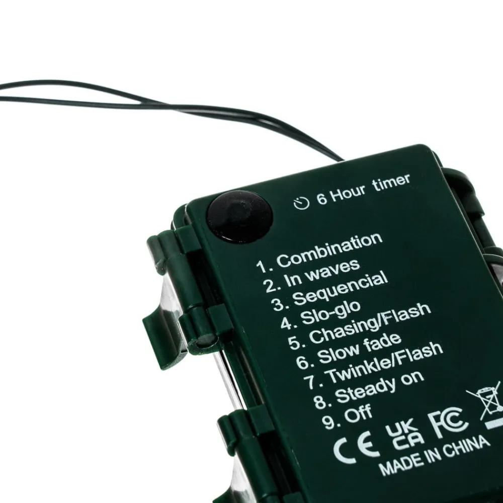 Lindby Dekorationsbelysning|Julepynt>LED lyskæde Parrik, snefnug, 620 cm, IP44