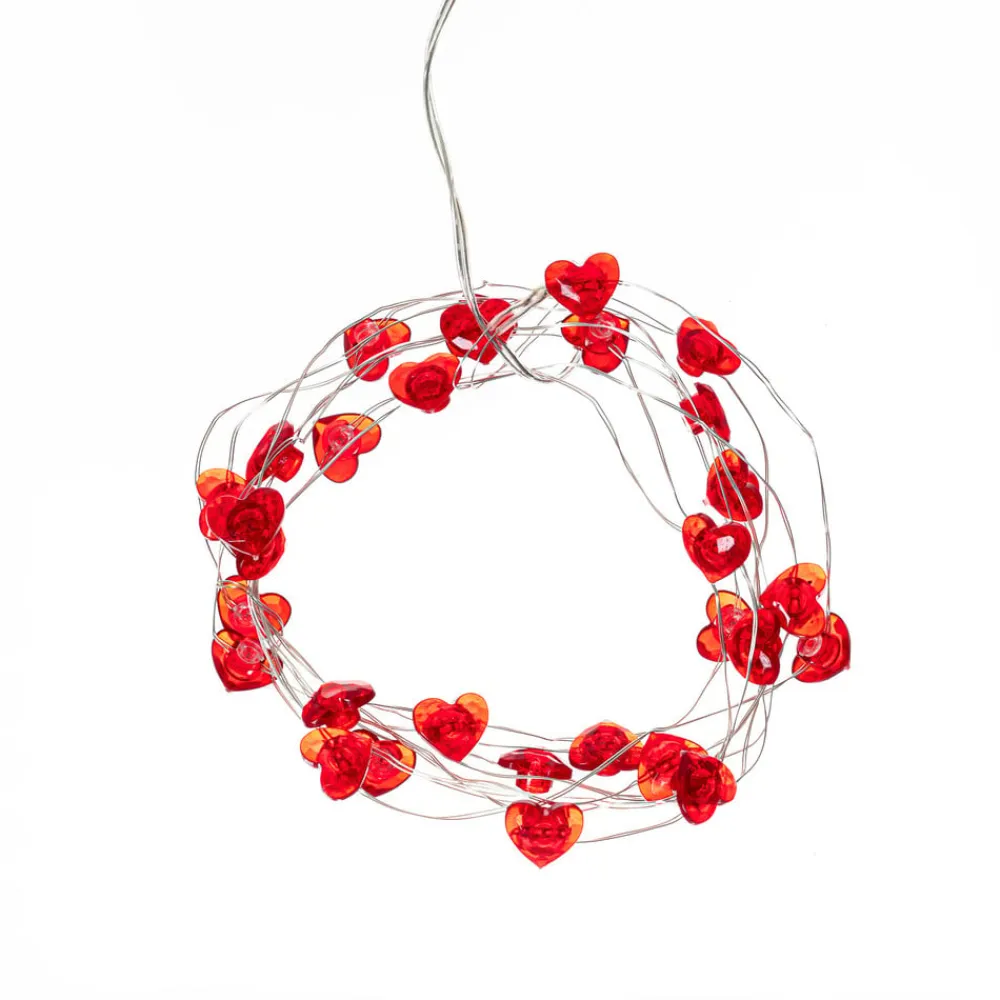 LED lyskæde Titciana, hjerte, valentinsdag, 320 cm^Lindby Hot