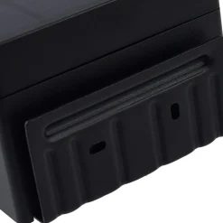 Lindby LED solcellelampe Eleazar, sort, sensor, dæmpbar