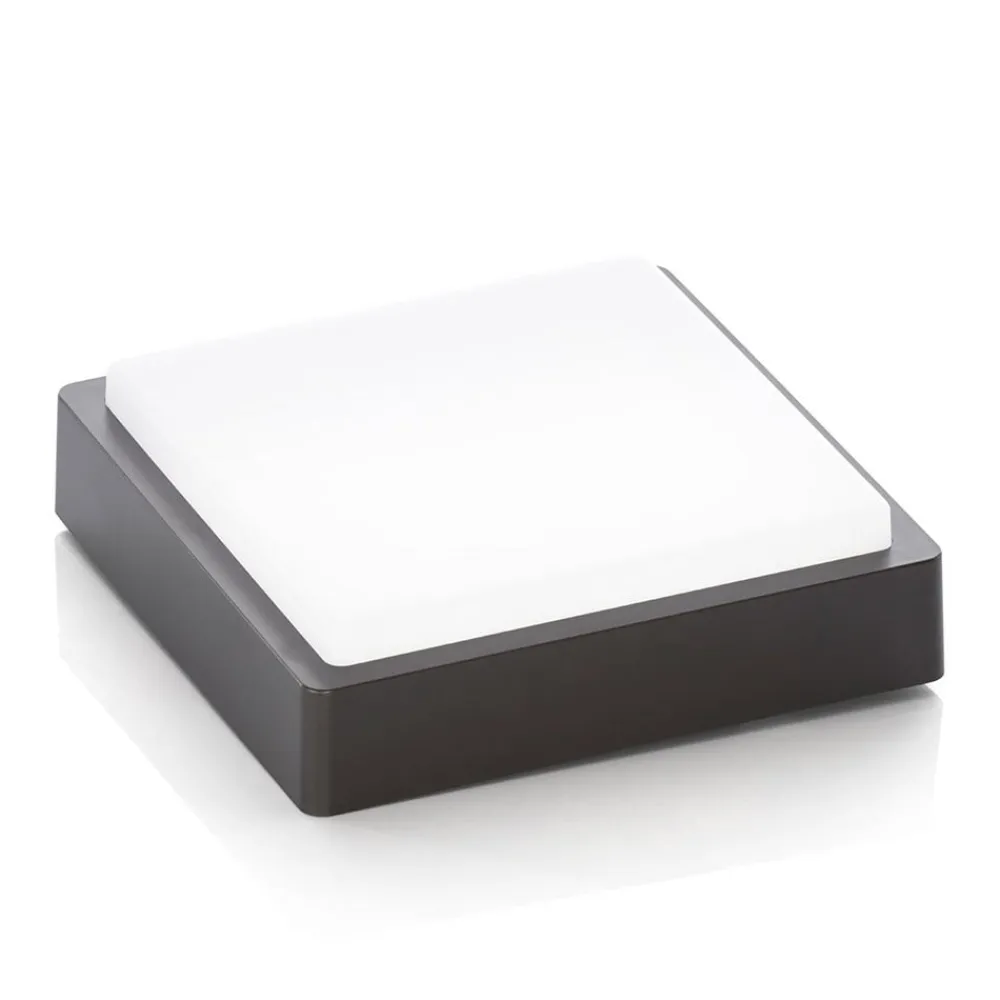 Lindby Udendørs Loftlamper>LED udendørs loftlampe Nermin, 22 cm, IP65, kantet