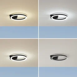 Lindby LED udendørs loftlampe Finian, Ø 31 cm, CCT, dæmpbar