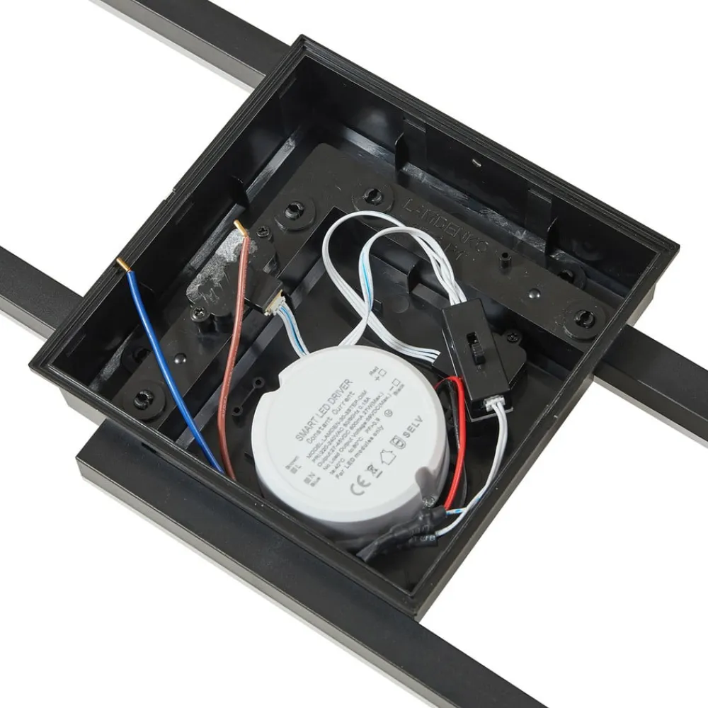 Lindby LED udendørs loftlampe Finian, 64 cm x 21 cm, CCT dæmpbar