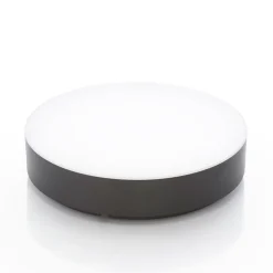 Lindby LED udendørs loftlampe Lahja, antracit, sensor, IP65