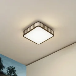 LED udendørs loftlampe Lurinda, 26 cm sort, IP44^Lindby Online