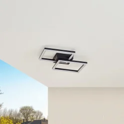 LED udendørs loftlampe Finian, 48 cm x 48 cm, CCT dæmpbar^Lindby Hot