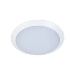 Lindby LED udendørs loftlampe Naira, hvid, sensor, 30 cm, IP65