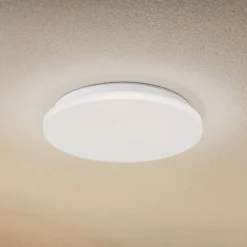 LED udendørs loftslampe Kirkola, 3000 K, Ø 34 cm, hvid^Lindby Clearance