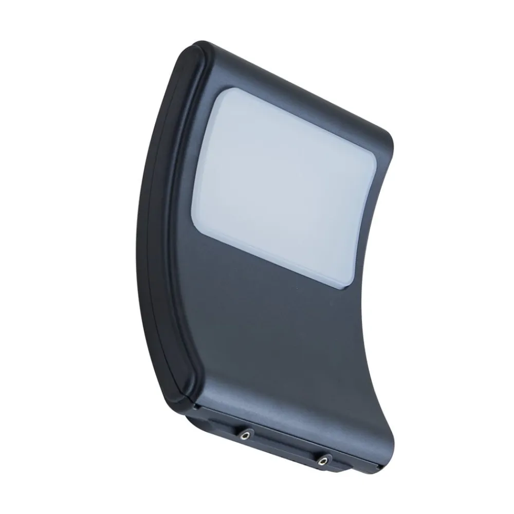 Lindby Udendørs Spot>LED udendørs væglampe Radane, mørkegrå, kantet, IP54