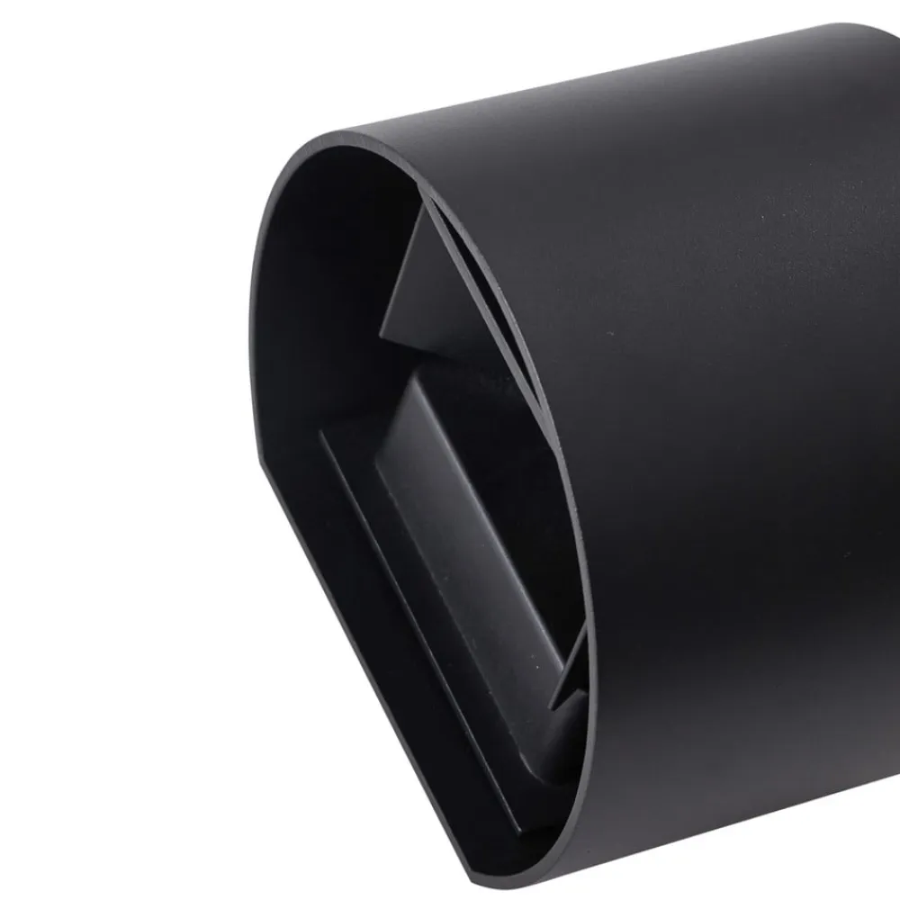 Lindby Terrassebelysning|Væglamper>LED udendørs væglampe Nivar, rund, sort, IP54