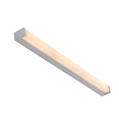 LED-badeværelseslampe Klea, 90 cm, krom, metal, IP44^Lindby Discount