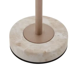 LED-batteridrevet bordlampe Pippin, guld/travertin, IP44^Lindby Discount