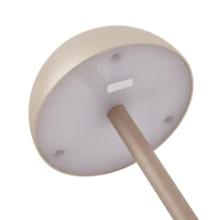 LED-batteridrevet bordlampe Pippin, guld/travertin, IP44^Lindby Discount