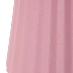 Lindby LED-batteridrevet bordlampe Esali, pink, metal, IP54