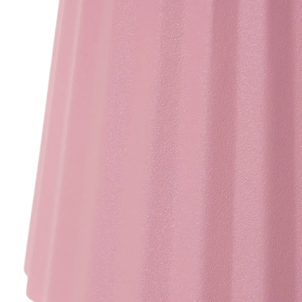 Lindby LED-batteridrevet bordlampe Esali, pink, metal, IP54