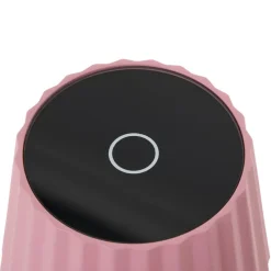 Lindby LED-batteridrevet bordlampe Esali, pink, metal, IP54